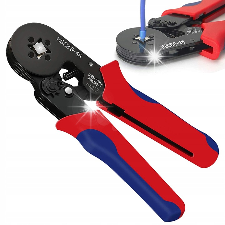 Préselő fogó, Mobes, 0.25-10 mm2, fém, 18 cm