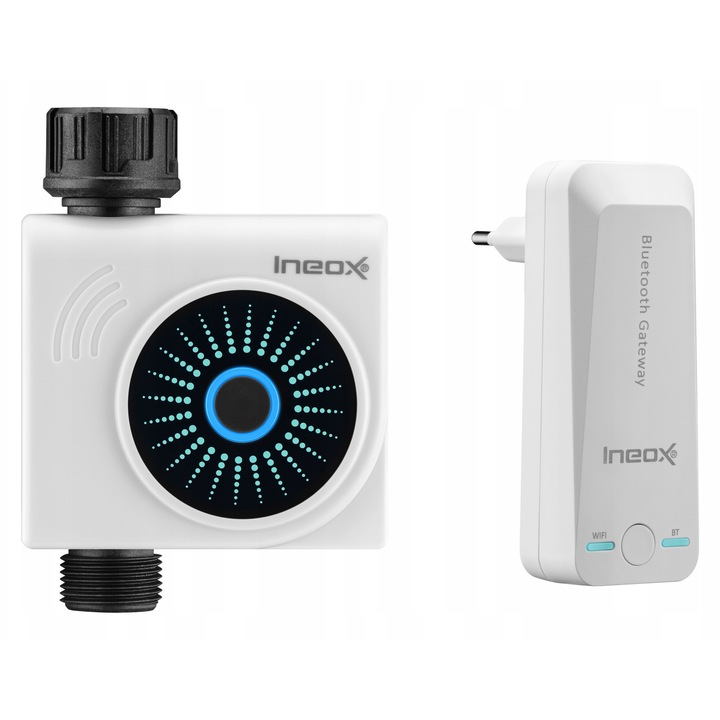 Controler de irigare, WiFi Ineox SN-03, IPX5, 2 moduri, 3/4"