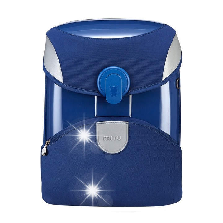 Rucsac scolar pentru copii Xiaomi Mitu Rabbit, albastru, 37x29x15.5cm, sistem de distributie a greutatii, material EVA