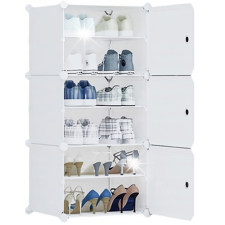 Стойка за обувки Korbi, 6 рафта, пластмаса, 96x44x32см