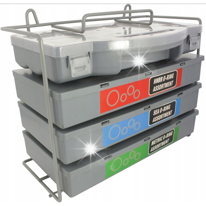 Set O-Ringuri HNBR, Falcon, 900 piese, dimensiuni variate