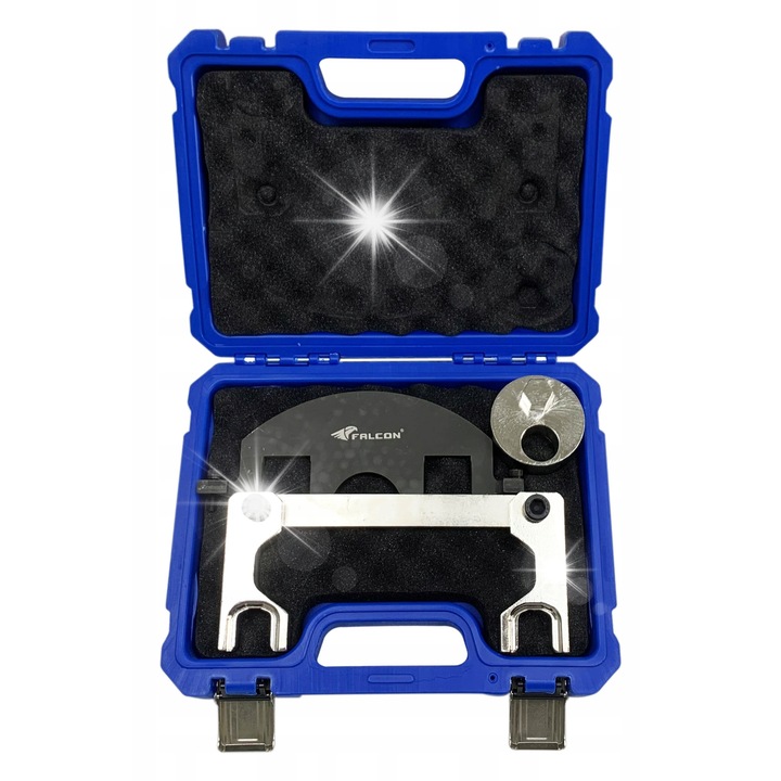 Set blocare distributie Falcon M651 1.8 2.1 2.2, pentru Mercedes, include unelte de pozitionare, 4 piese