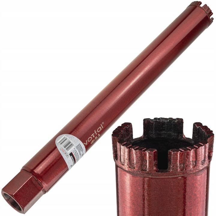 Set de burghie diamantate Vorfal 52mm, 450mm, 6 segmente, 1.1/4 UNC