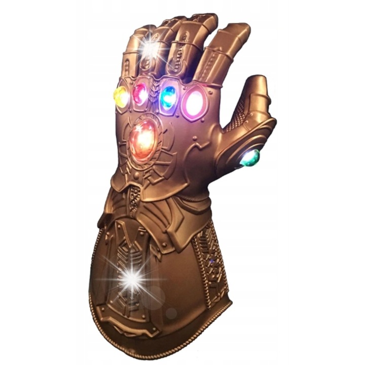 Thanos Korbi kesztyű, LED, 37x17cm, elemek nélkül