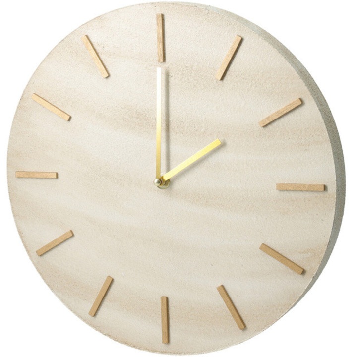 Ceas de perete minimalist SUM, model marmura, Ø 30 cm