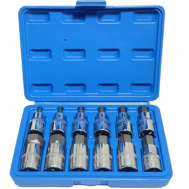 Set chei imbus Vorfal H5-H22, 12 elemente, 1/2'', 55mm, crom-vanadiu