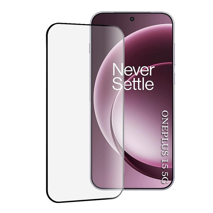Folie sticla pentru OnePlus 15 111d Full Cover / Full Glue tempered glass - clear