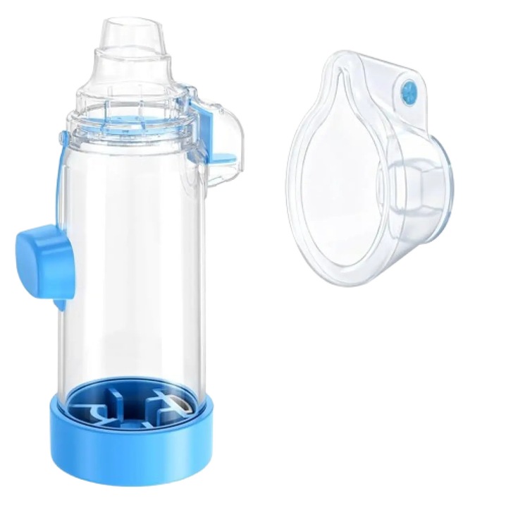 Camera de inhalare pentru sugari si copii - Culoare albastra