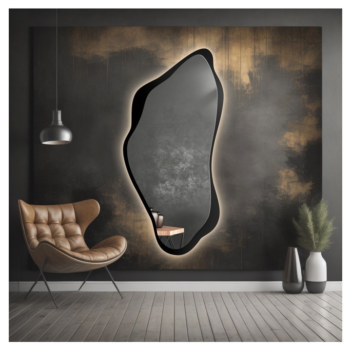 Dekoratív csillár, Alfaram, PIENA modell, 80x160cm, üveg, LED világítás