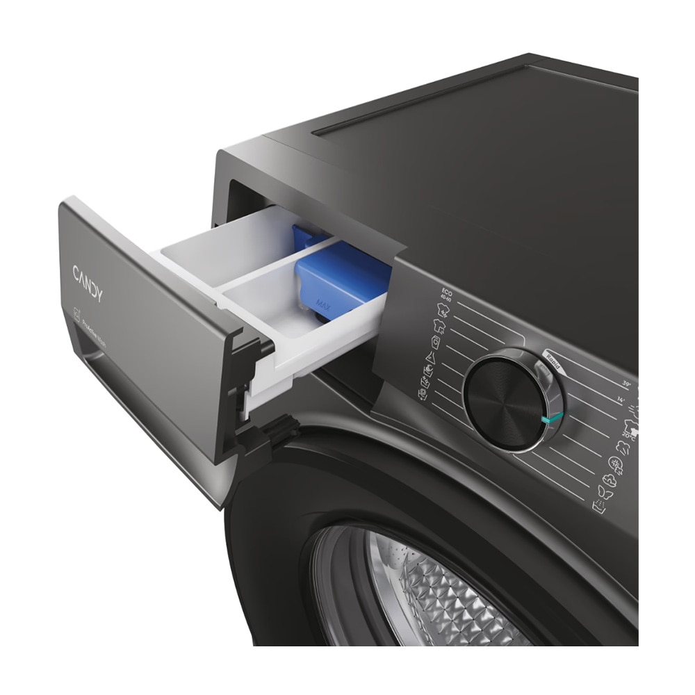 Masina de spalat rufe Candy BR 47SBL8G-S, Wi-Fi, Speed Drive Inverter, Steam, Soft Drum, ProActive Wash, 1400 rpm, 7 kg, Clasa A, Gri inchis