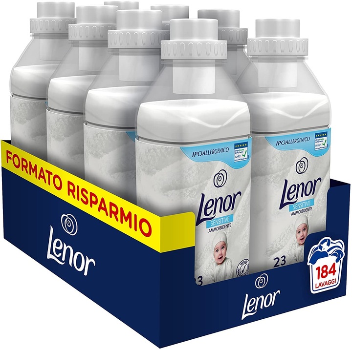 Lenor öblítő, koncentrált, hipoallergén, finom illatú, maxi, 184 mosás