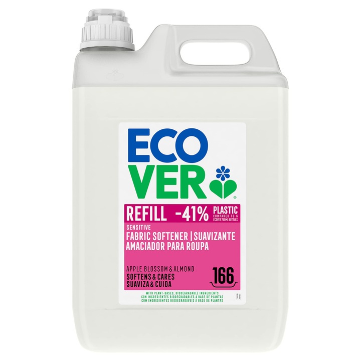 Ecover öblítő, almafa virág és mandula, 5L, folyékony