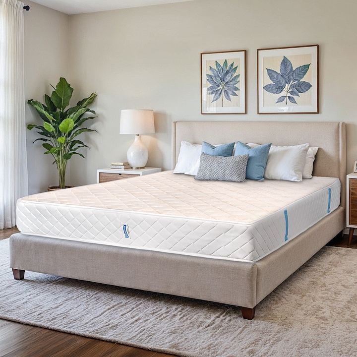 Ортопедичен матрак, Ortopedicus, Ergomed Strong Line, 200x120x24 см, индивидуално опаковани пружини, двулицев, ергономичен, анатомичен, калъф с дръжки, твърд