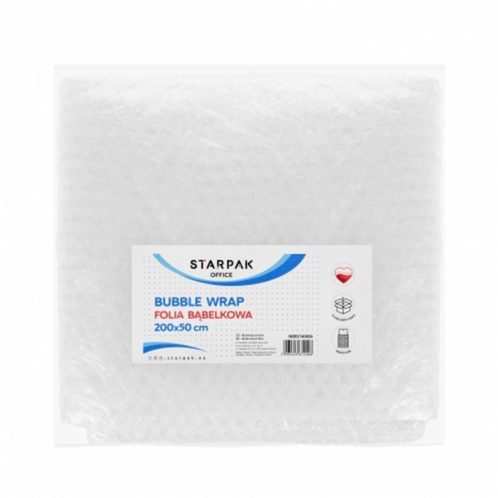 Buborékfólia 200x50 cm, Starpak, rugalmas, védelemhez,