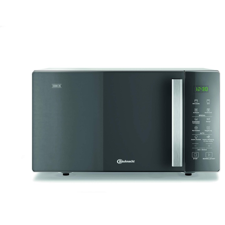 Cuptor cu microunde Bauknecht Mw 254 Sm, 900W, capacitate 25L, cu funcție de gătit la abur, autocurățare