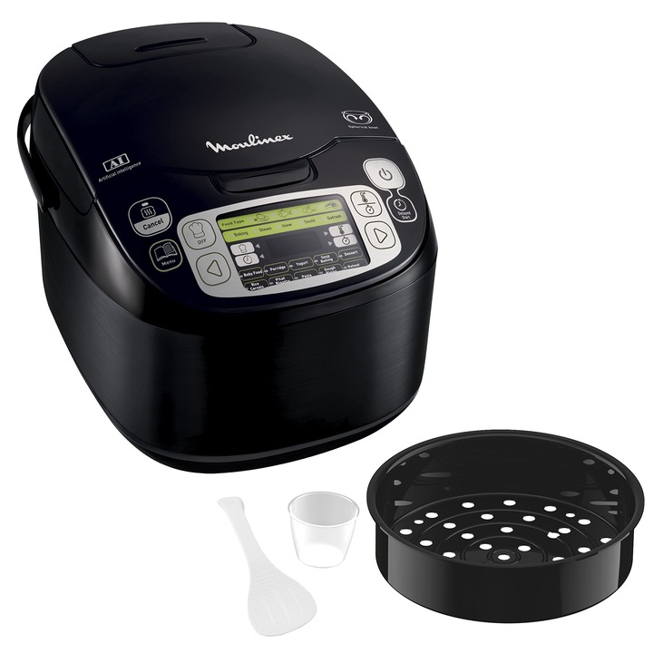 Multicooker Moulinex Mk815800, 43 az 1-ben, 750W, fekete, 6l