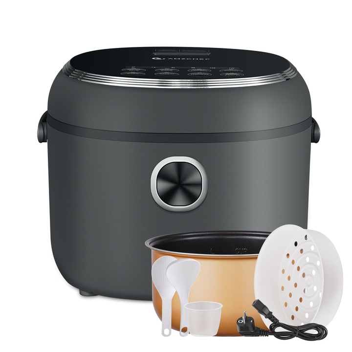 Multicooker Amzchef 4L, 860W, 7 funkció, tapadásmentes belső, 5 személy részére