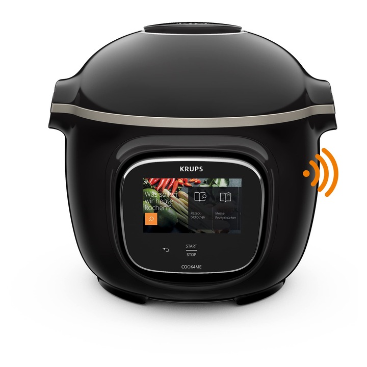 Multicooker Krups Cook4Me Touch, 6 L, Wi-Fi, fekete