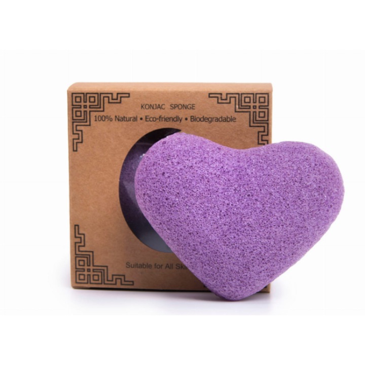 LASH BROW Burete Konjac lavanda Inima Inima Inima