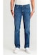 Blugi Barbati, Mustang, Tramper Straight, Talie Medie, W34-L32, 100% Bumbac, Fermoar, Lungi, 5 Bunzuare, Albastru