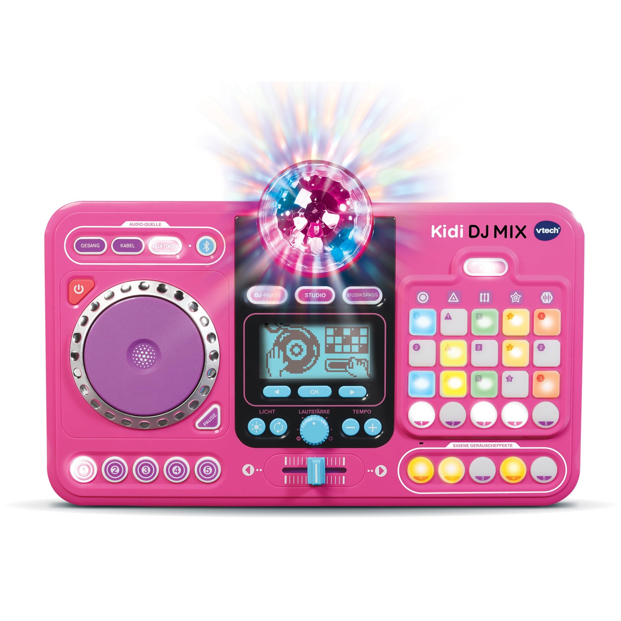 Mixer DJ Vtech Kidi Dj Mix, plastic, roz - eMAG.ro