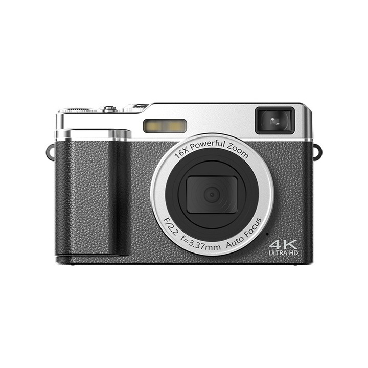Camera digitala, 64 megapixeli, 4k, 1080p, zoom 16x, filtre, lumina de umplere LED, autofocus AF, tip C, memorie 64G