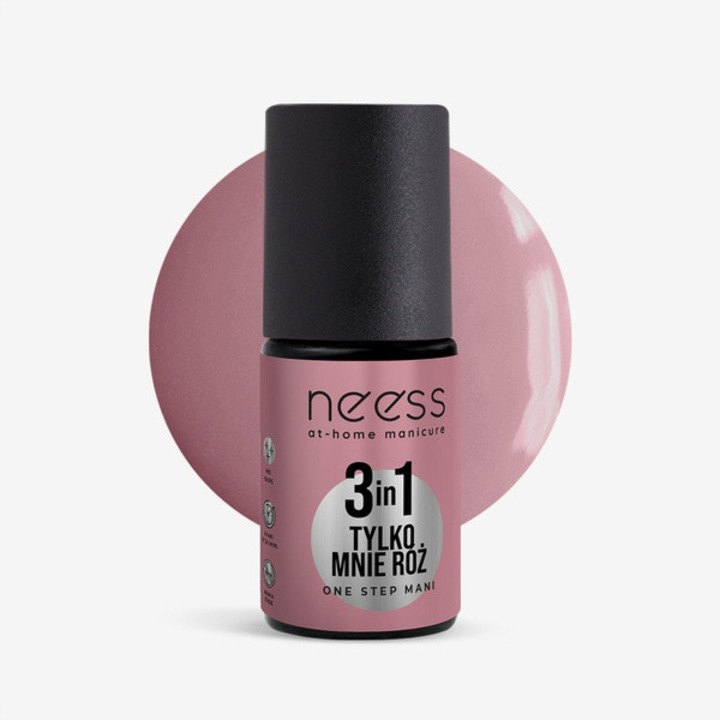 Oja Neess One Step Mani 3w1 Tylko Mnie, roz, 4ml