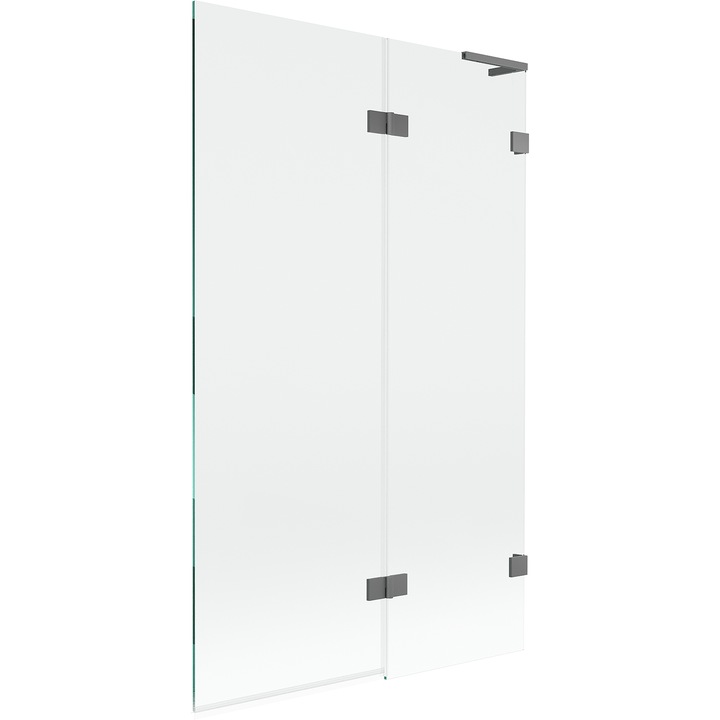 Mexen Lunar L ecran de cada cu 2 usi pliabile dreapta 110 x 150 cm, transparent, metal armat - 897L-110-100-95-00-P