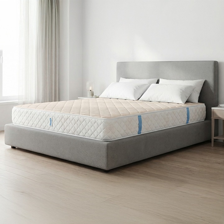 Saltea Ortopedica, Ortopedicus, Ergomed Memory Line, 200x160x24 cm, arcuri impachetate individual, spuma cu memorie, ergonomica, anatomica, husa cu manere, ferma