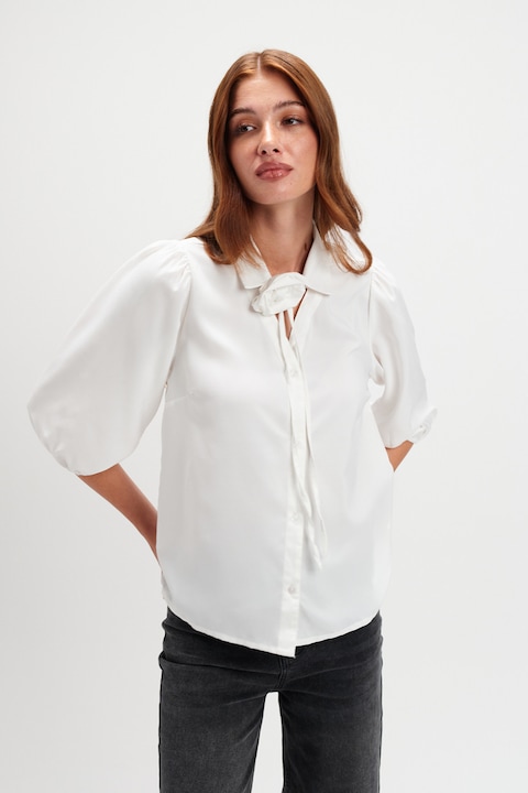 Top Secret, Camasa cu maneci trei sferturi, Alb optic