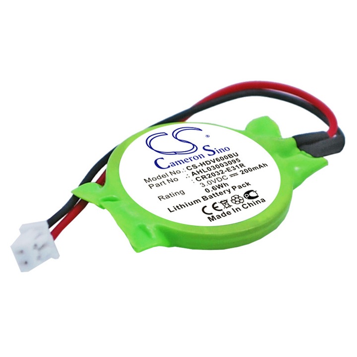 Cameron Sino Lítium Akkumulátor 200mAh, 26.25x20.12x4.60mm, Zöld