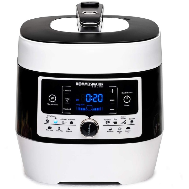 Rommelsbacher MD 1000 elektromos kukta, 14 automata program, 6 liter, tapadásmentes edény