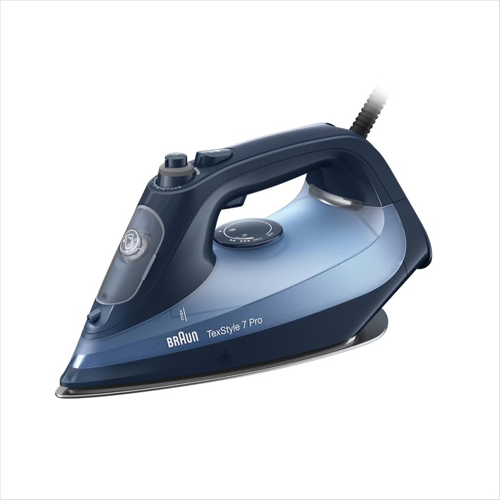Fier de călcat Braun Texstyle 7 Pro SI 7160, 3000 W, abur vertical, albastru