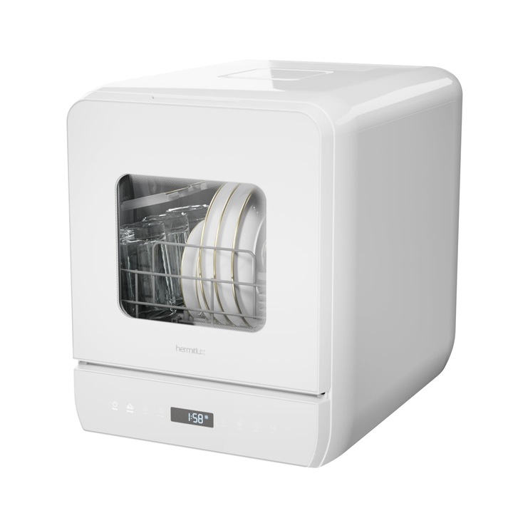 Hermitlux mosogatógép, mini, 6+1 program, 5 teríték, 5L tartály