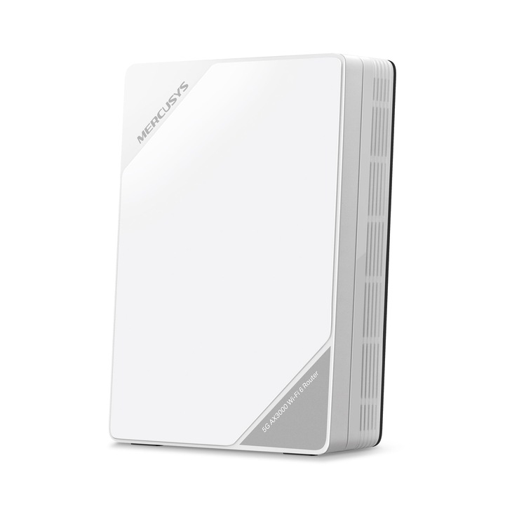 Router Mercusys MB520-5G LTE cu card Nano SIM, 5G pana la 4, 67 Gbps, Wi-Fi 6 Router WLAN dual band AX3000, 1 × port 2, 5G + 1 × port Gigabit, Volte, Plug & Play, EasyMesh, server VPN