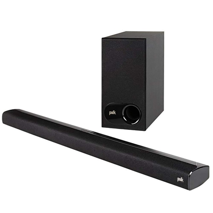 Polk Audio Signa S2 Soundbar mélynyomóval, Bluetooth, Dolby Digital, fekete