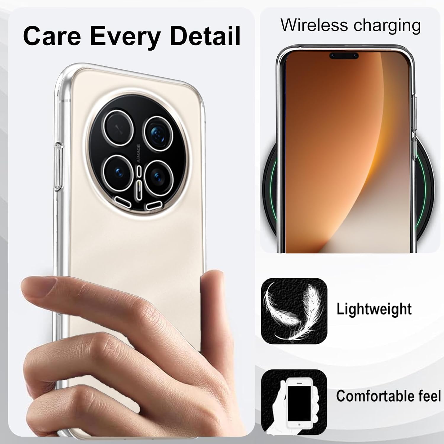 Husa pentru Honor Magic 8 Pro, Anti-Shock 1.5mm, cu protectie lentile, transparenta