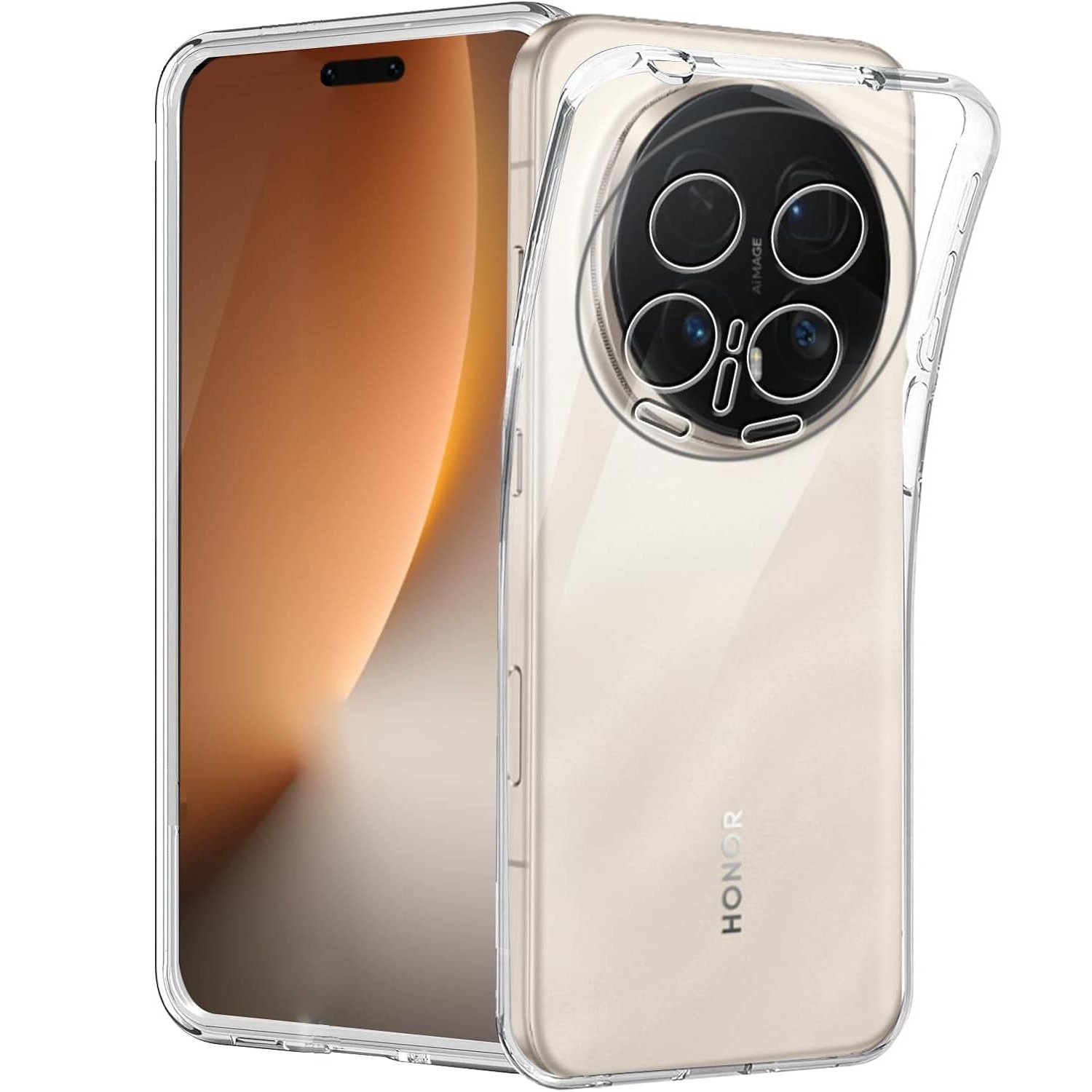 Husa pentru Honor Magic 8 Pro, Anti-Shock 1.5mm, cu protectie lentile, transparenta