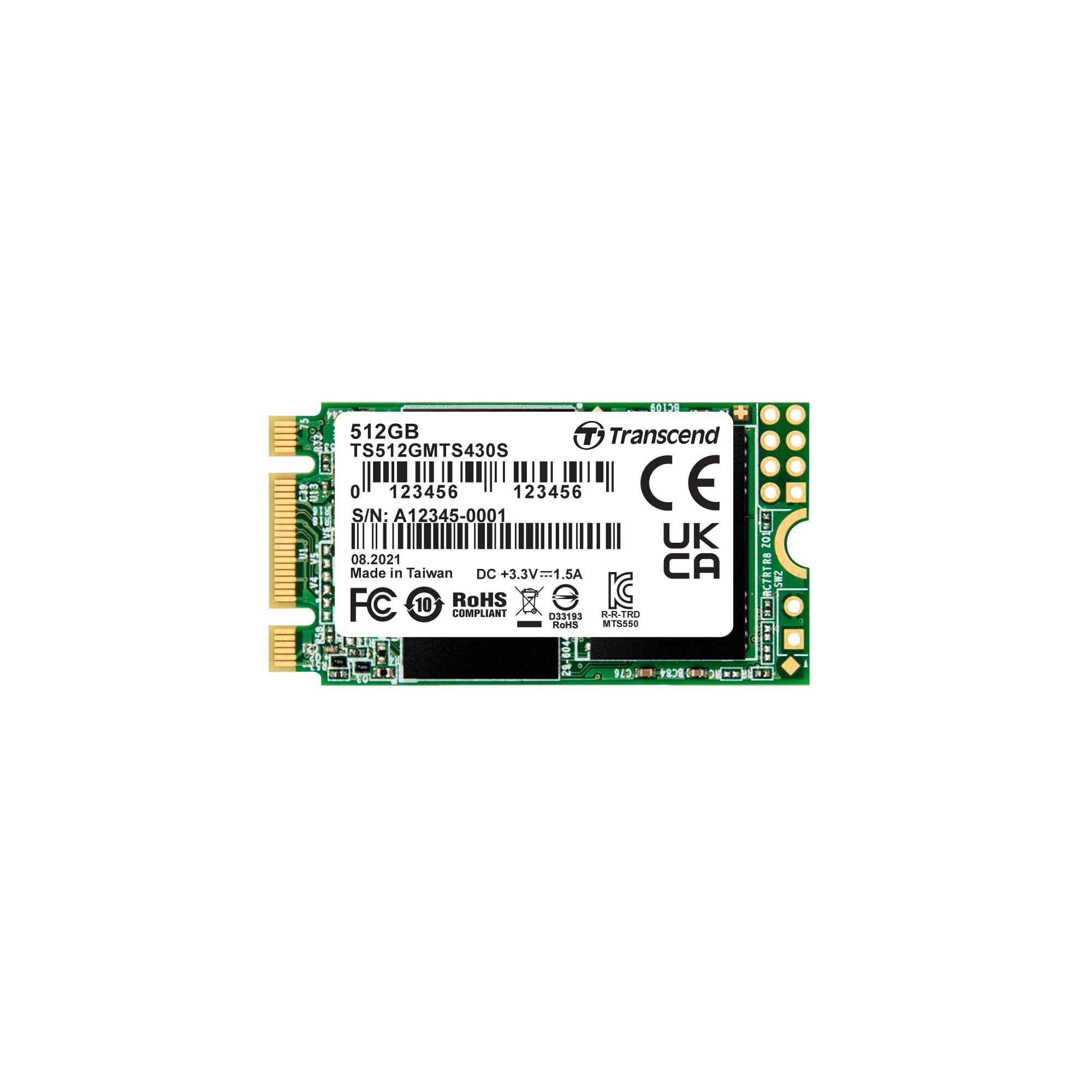Ревю на sSD Transcend MTS430S 512GB: M.2 2242