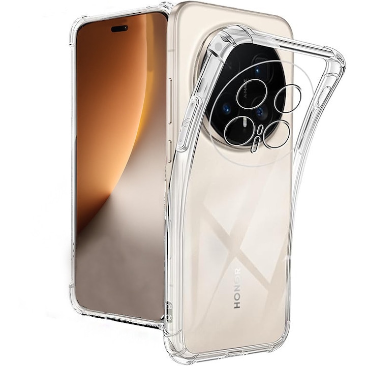 Калъф за Honor Magic 8 Pro тънък противоударен 1.5мм подсилени 4 ъгъла, прозрачен