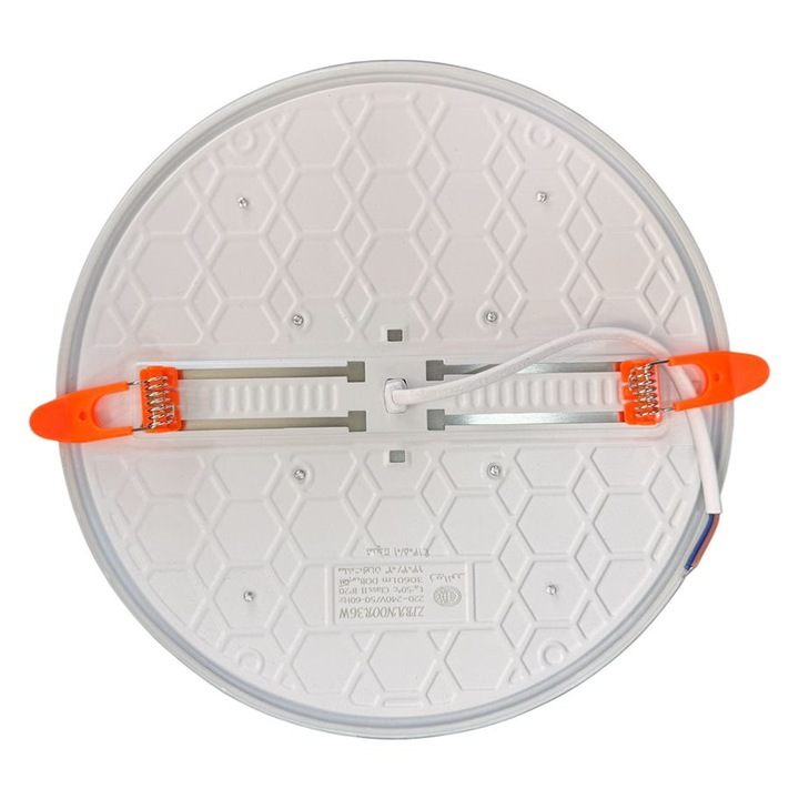 Aplica LED rotund ACTON 36W, lumina caldă, reglabilă, metal, 3000K