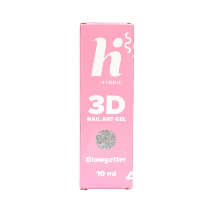 Hi Hybrid 3D Glowgetter гел за нокти 10 ml, 3D ефект, лесно нанасяне