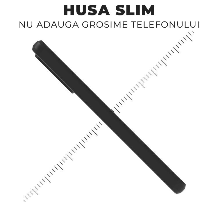 Husa pentru Motorola Moto G06 Daden® Silicon SoftFlex, Ultra Slim, Protectie sporita, Interior de microfibra, Negru