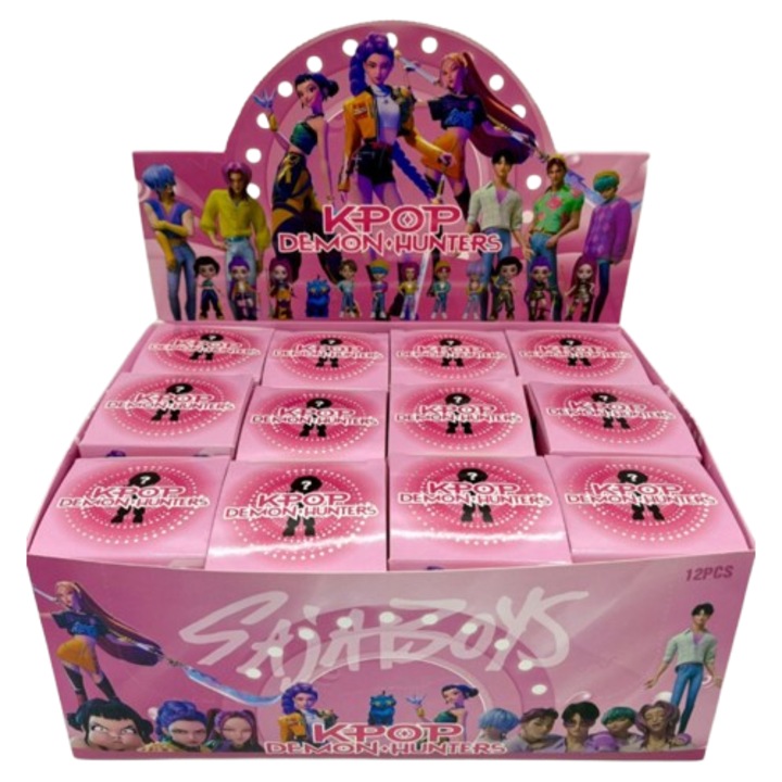 Meglepetés doboz k pop démonvadász VICTINY ® rózsaszín 10 cm