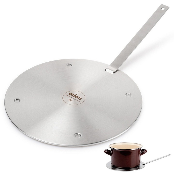 Artemis indukciós adapter, 24cm, inox, indukciós főzőlappal nem kompatibilis edényekhez
