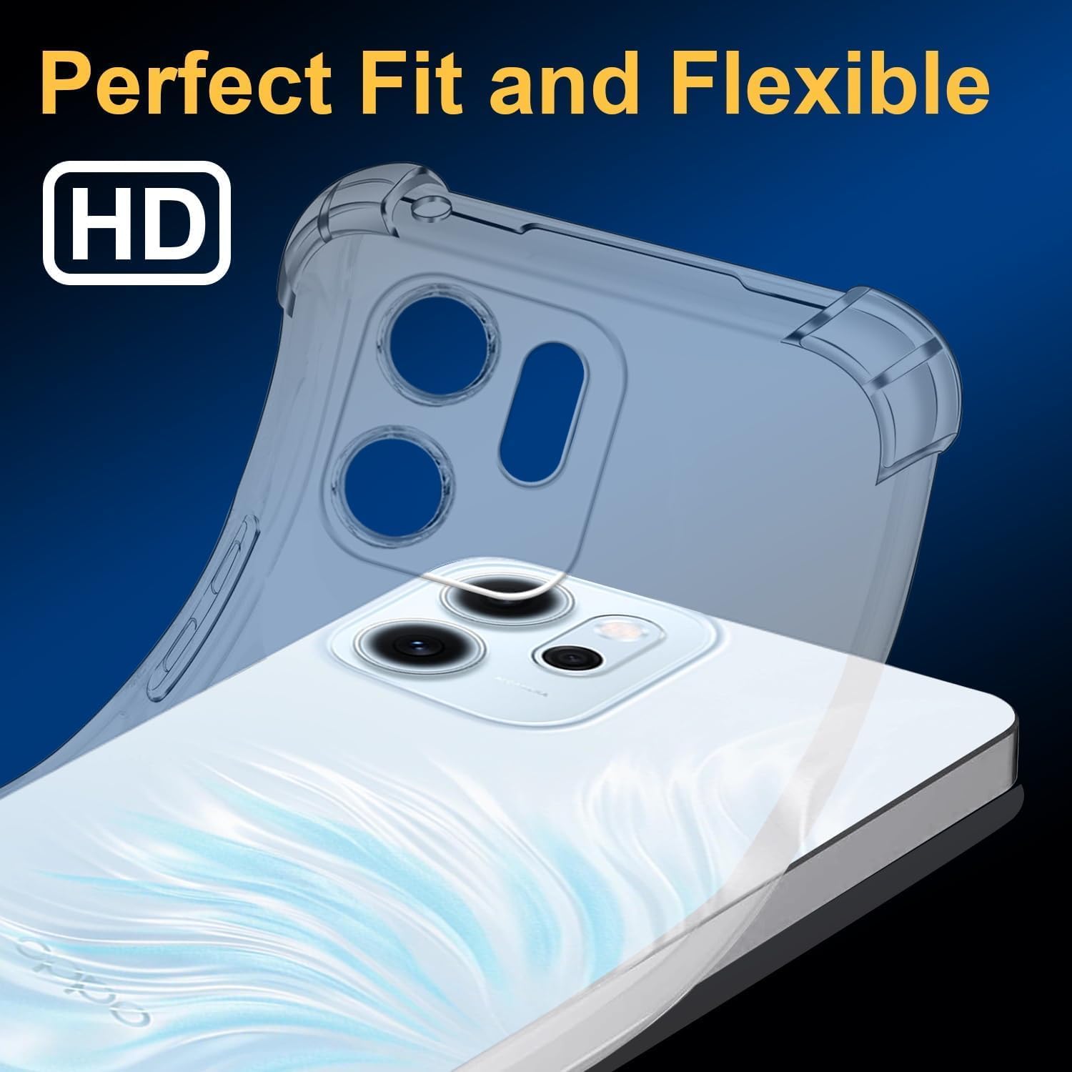 Husa Soft Antisoc compatibila cu Oppo Reno 14F, 14FS, Clear