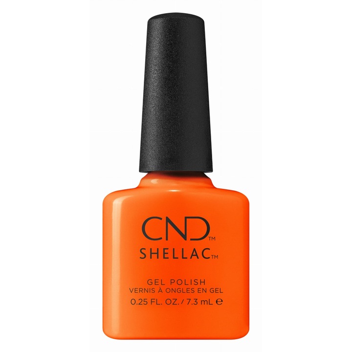 Oja Shellac CND Popsicle Picnic 381, portocalie, 7,3ml