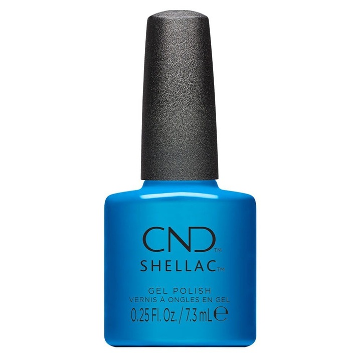 Oja CND Shellac What's Old Is Blue Again, 7,3 ml, albastru azuriu