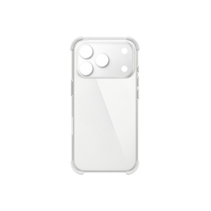 Husa pentru iPhone 17 Pro, Anti-Shock cu protectie lentile, transparenta