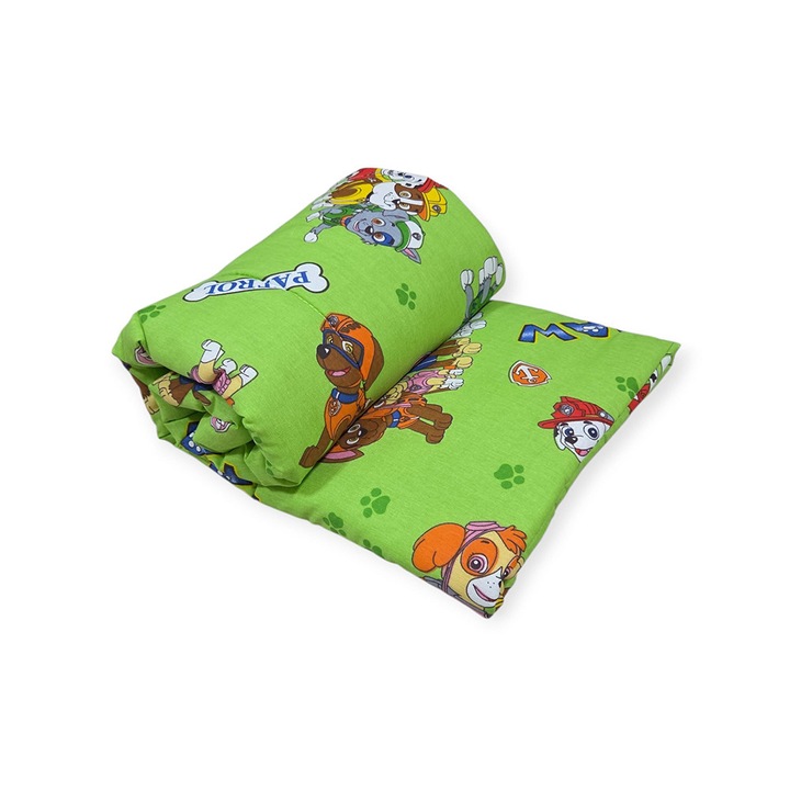 Pilota pentru Iarna 100x120 cm, Model 11959 Patrula Verde, Copii 1-5 ani